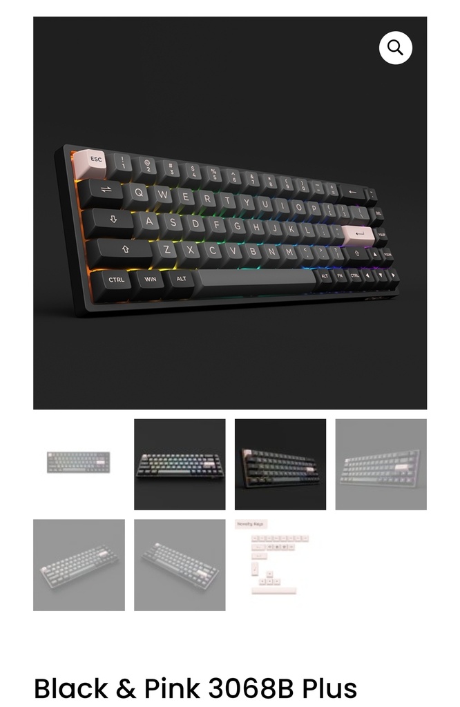 Akko 3068B 65% RGB Hot-Swappable Mechanical Gaming Keyboard - Wired/Wireless w/ PBT Double-Shot