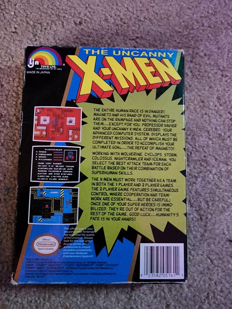 The Uncanny X-Men - Nintendo - Complete In Box