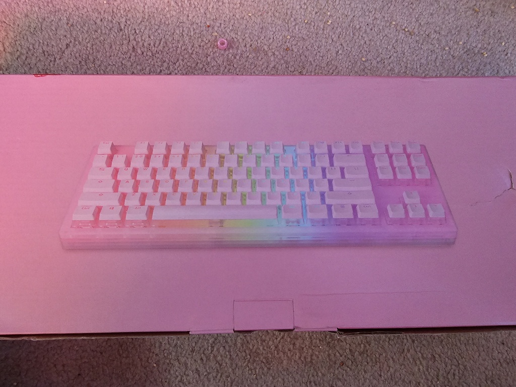 AKKO Sakura Jelly 87% RGB Mechanical Acrylic Keyboard w/ Gateron Pink  Switches