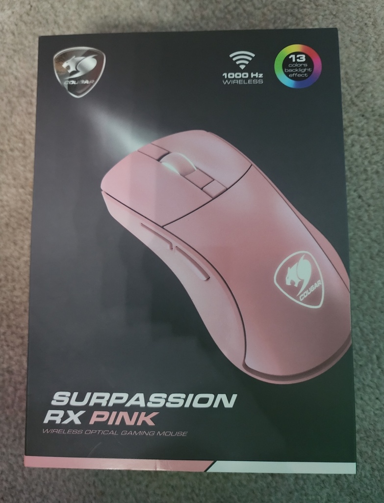 Cougar Surpassion RX Pink - RGB Wireless Gaming Mouse