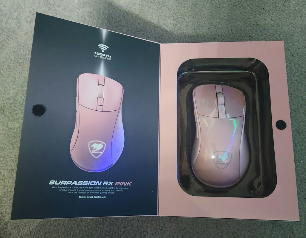 Cougar Surpassion RX Pink - RGB Wireless Gaming Mouse