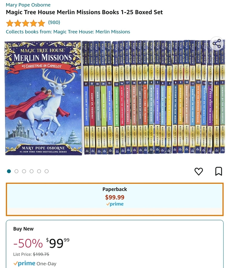 Magic Tree House: Merlin Missions - Books 1-25 - Boxed Set