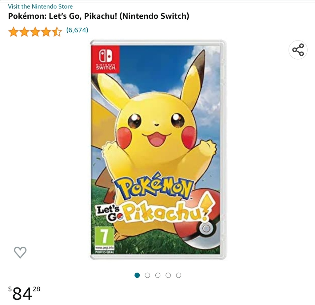 Pokemon: Let's Go, Pikachu! - Nintendo Switch