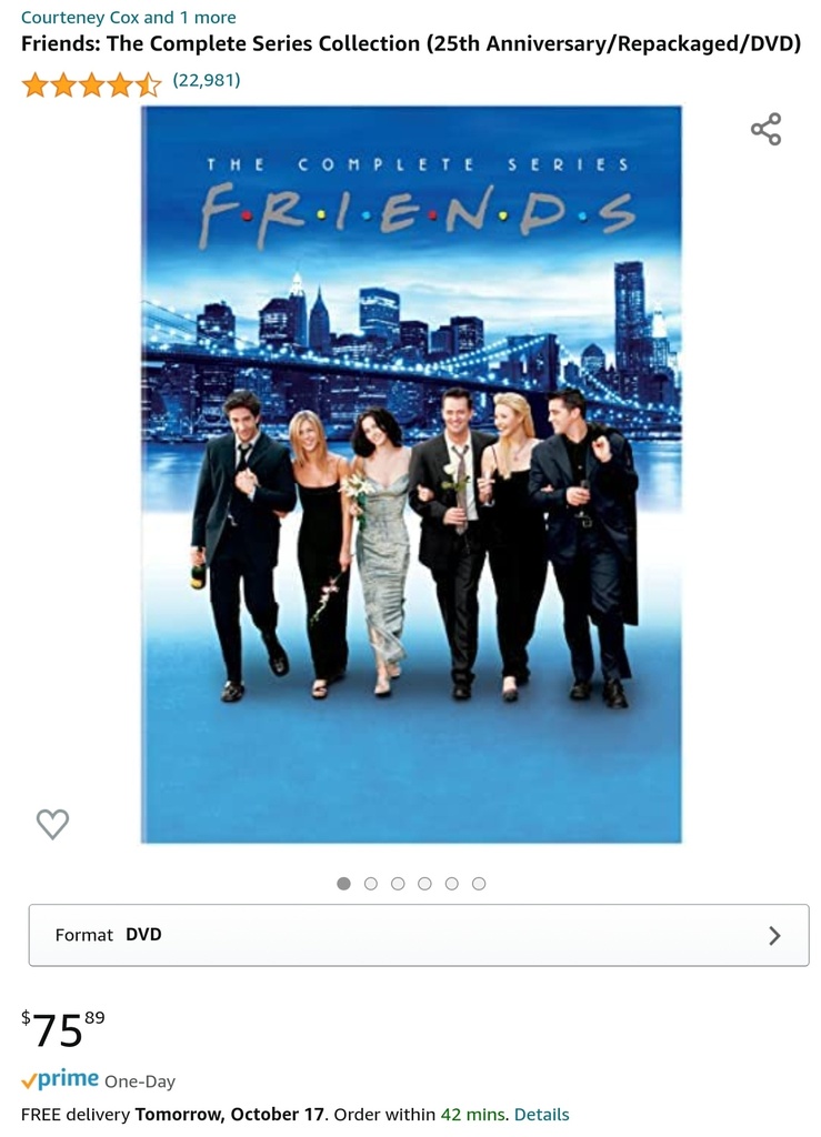 Friends: The Complete Series - 25TH Anniversary/Repackaged - DVD