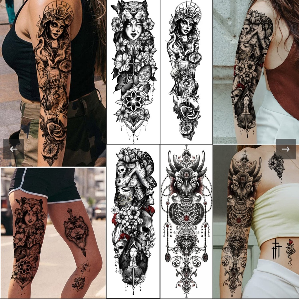 Womens Temporary Tattoos - 40 Pack