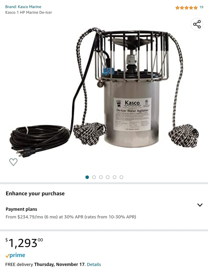 Kasco 1HP Marine De-Icer