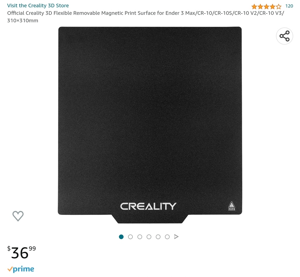 Creality 3D Flexible Removable Magnetic Print Surface - See Photo for Compatible Printers