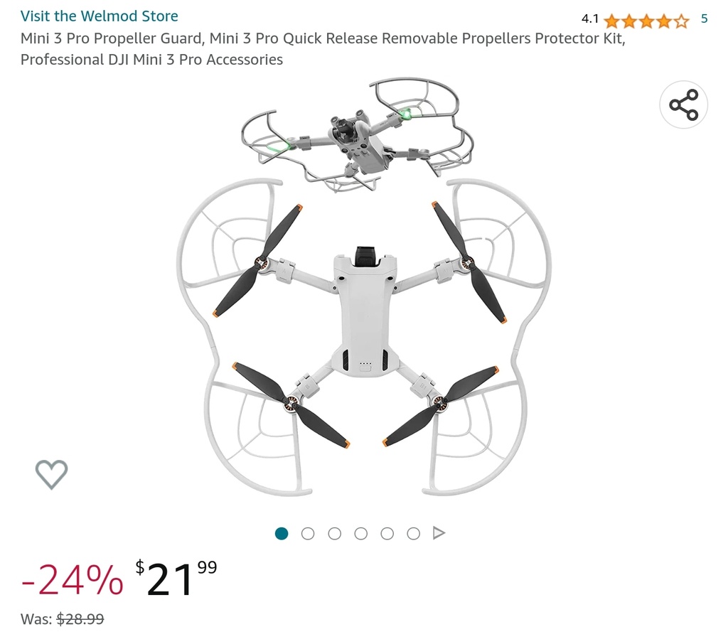 Welmod Mini 3 Pro Propeller Guard - Quick Release, Removable