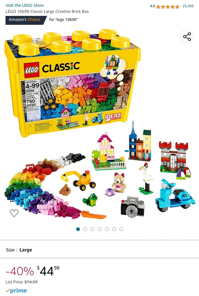 Lego Classic Large Creative Brick - 10698