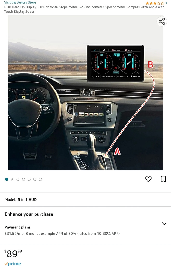 Autory Heads Up Display - HUD