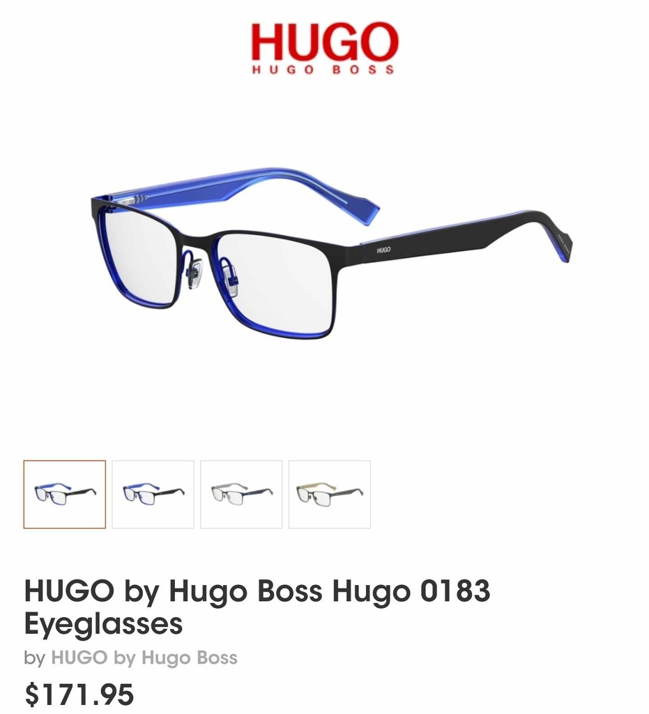 Hugo Boss - Eyeglasses Frames - 0183 - Dark Blue