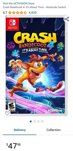 Crash Bandicoot N. Sane Trilogy - Nintendo Switch - Standard Edition