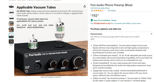 Fosi Audio Box X3 - Tube Preamplifier