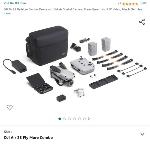 DJI Mini 2 Drone + 2 Batteries & Carrying Case w/ Contoller & Extra Propellers