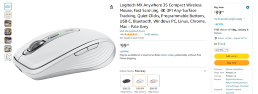 Logitech MX Anywhere 3 - Compact Performance Mouse