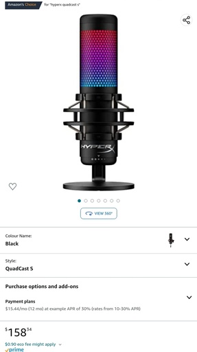 HyperX QuadCast S - RGB Gaming Microphone