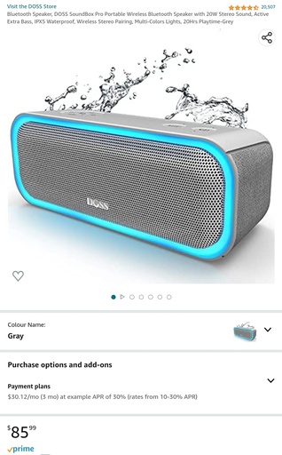 Doss Bluetooth Portable Speaker - Soundbox Pro 