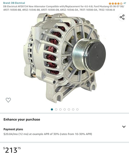 DB Electrical - Ford Mustang Alternator - See Description For Models