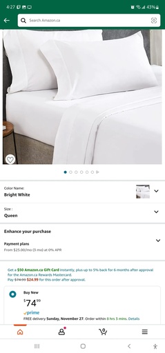 Queen Size Sheet Set - Bright White