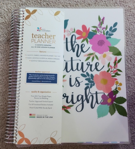 Erin Condren Teacher Planner - 12 Month Undated - All In One Lesson Planner