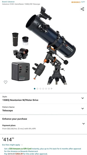 Celestron - AstroMaster 130EQ MD Telescope