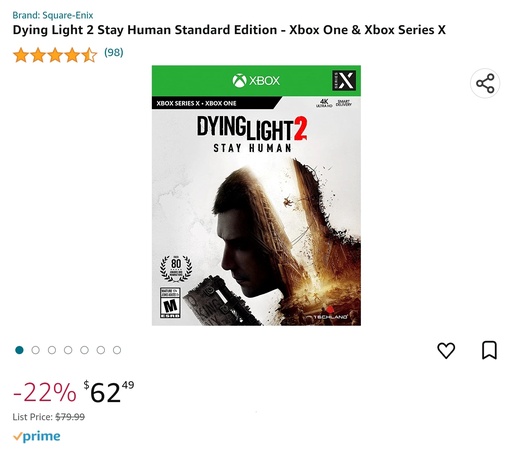 Dying Light 2: Stay Human - Standard Edition - Xbox Series X & Xbox One