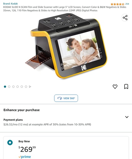 Kodak Slide N' Scan - Convert Film To Digital Photos