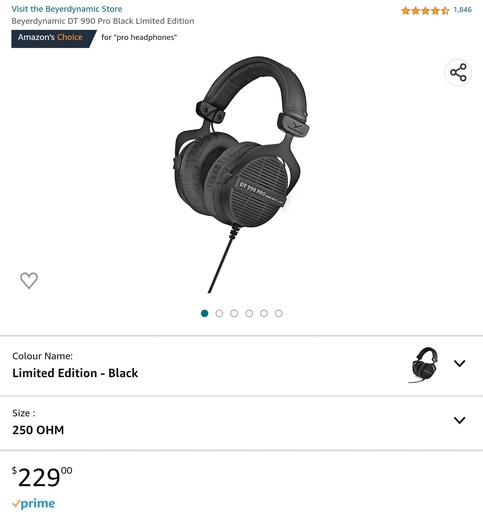 Beyerdynamic DT 990 Pro Black Limited Edition