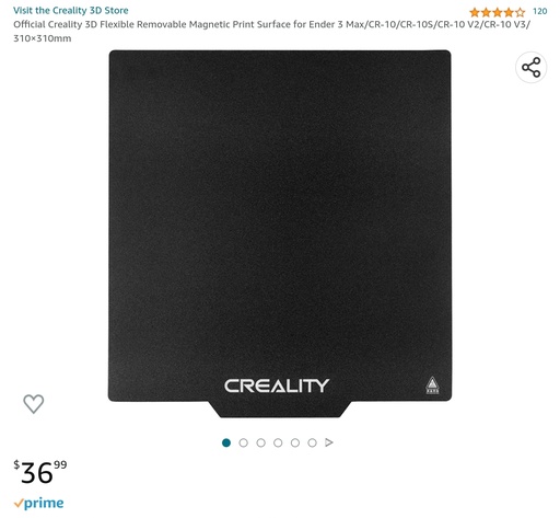 Creality 3D Flexible Removable Magnetic Print Surface - See Photo for Compatible Printers