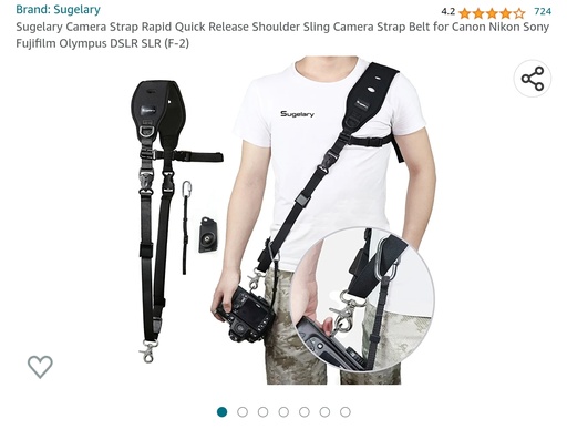 Sugelary Camera Strap w/ Quick Release, Shoulder Sling Camera Strap Belt for Canon,Nikon,Sony