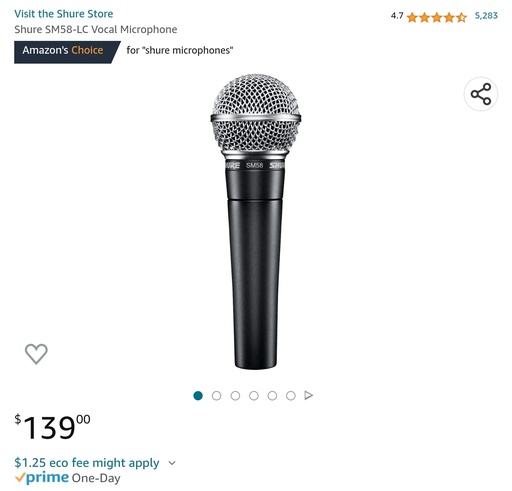 SM-58 Vocal Microphone